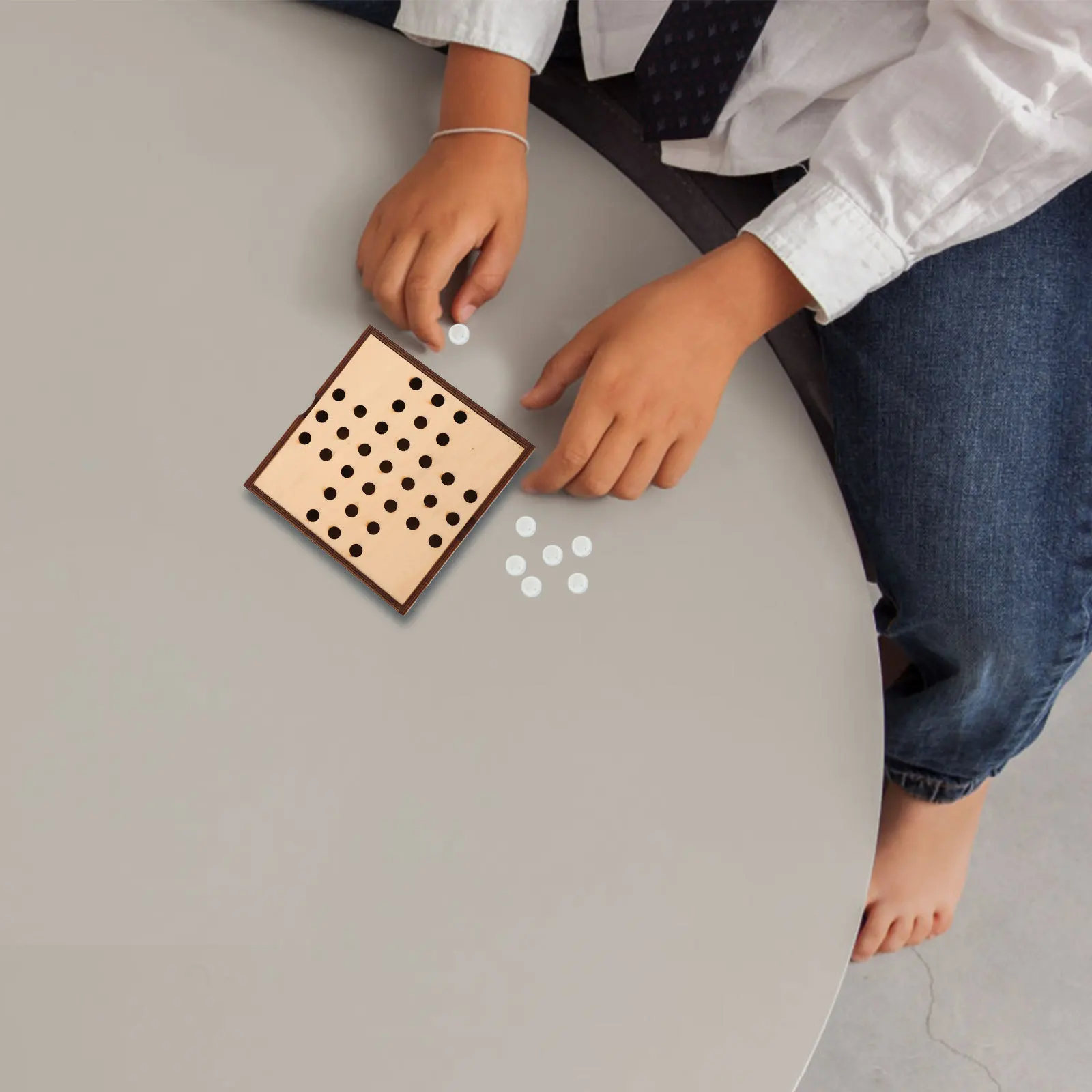 

1Set Checkers Board Development Training Props Educational Interactive Game Checkers