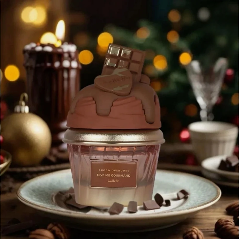 Choco Overdose Eau de Parfum, Gourmand Collection, Dark Chocolate Fudge and Caramel Fragrance, 75ml Spray, Sweet and Elegant Giv