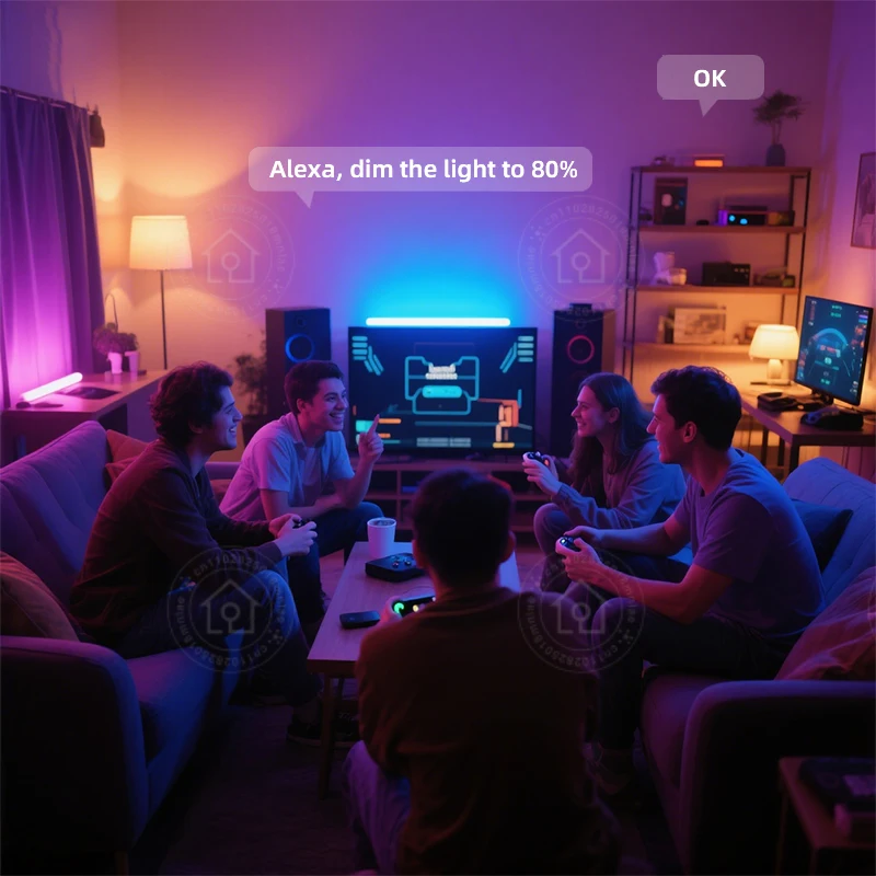 CozyLife RGB E27 9W Wifi الذكية يعتم ضوء لمبة الموقت التحكم الصوتي دعم SmartThings أليكسا جوجل مساعد التحكم المجموعة