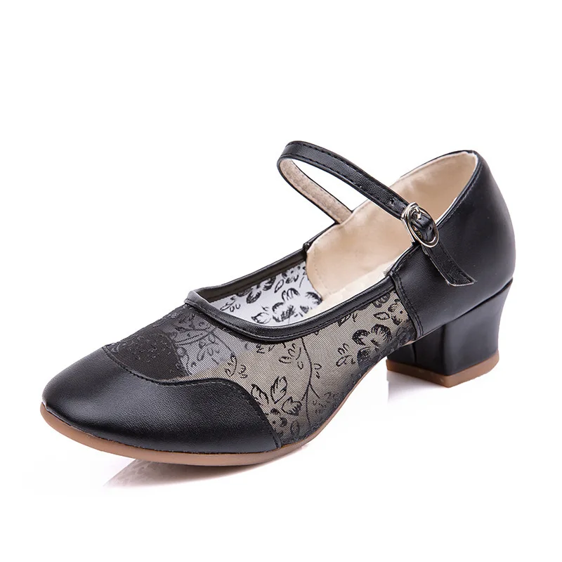 2025 Scarpe da ballo con fondo morbido da donna nuove per la danza quadrata e la danza latina Scarpe da pratica con suola morbida Scarpe da mamma