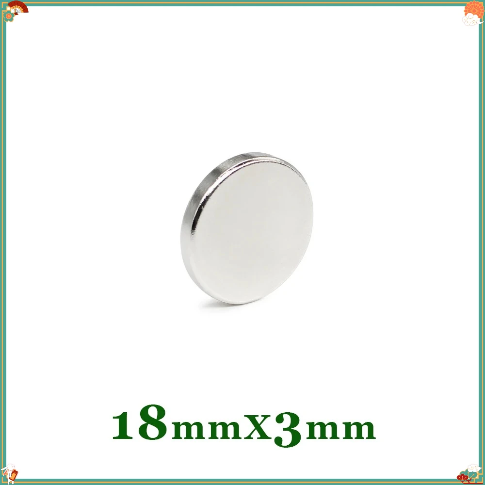 5/10/15/20/30/50PCS 18x3mm Neodymium Disc Magnets Small Round Permanent Magnetic for Home Fridge Office DIY Projects 18*3mm