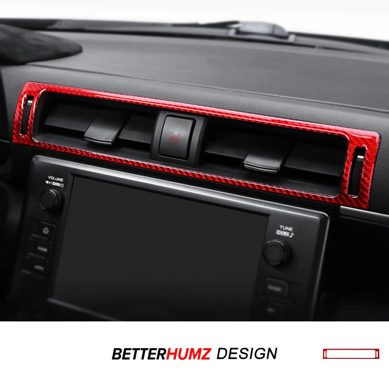 

Real Carbon Fiber For Subaru BRZ/Toyota GR86 2021- Center Console Air Vent Outlet Trim Sticker Car Interior Tuning Accessories