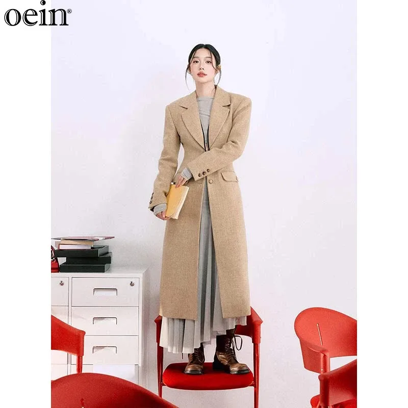 Woolen Coat+dress Set