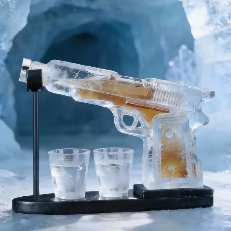 

2026 New Sand Eagle Pistol Decanter Set, Glass Craft Wine Bottle, Whiskey Vodka Pourer, Unique Barware for Alcohol Lovers