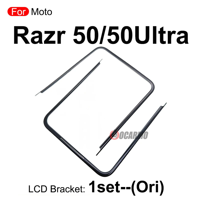 For Motorola Moto Razr 40 50 Ultra 40U Front Screen Stand Middle Bezel Frame LCD Display Bracket Plastic Hoder Repair Parts image 3