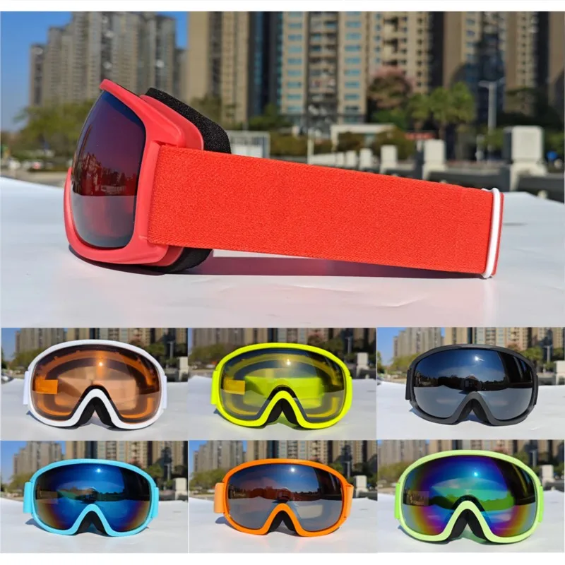 All Weather Kids Ski Eyewear, Outdoor Snow Resort Goggles, Match Kid Ski Suits, Wear Resistant Anti-Fog Lens