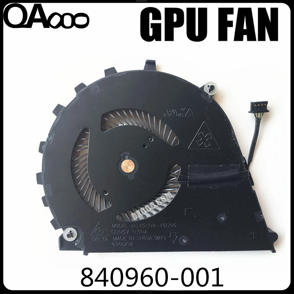 840960-001 / 922945-001 وحدة المعالجة المركزية مروحة ل HP ZBook ستوديو 15 "G3 G4 وحدة المعالجة المركزية و GPU مروحة التبريد HSTNN-C88C HSN-C02C