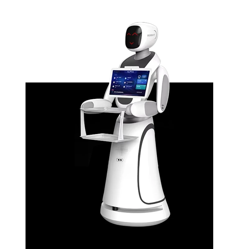 Intelligent Robotic Waiter Autonomous Catering Assistant with Auto-Charging for Fast Food Court Corporate Canteen & Buffet