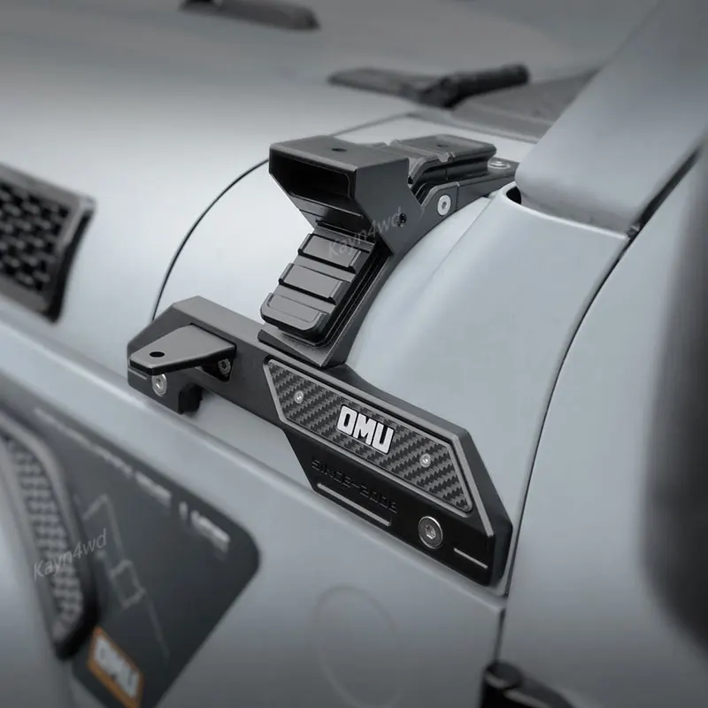 ملحقات الطرق الوعرة 4x4 سلسلة OMU من الألومنيوم نظام إضاءة عمود A دعامة تثبيت لعام 2018 + جيب رانجلر JL JT ليس لـ 4xe #5