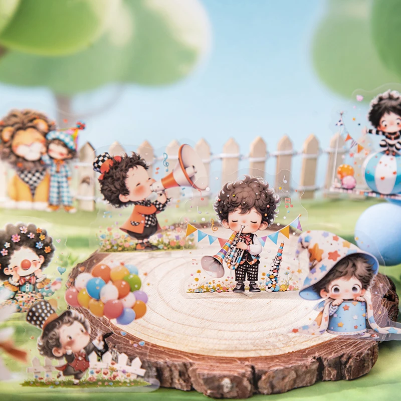 

Журнал GO, 20 шт., милые наклейки Abebe's Daydreaming для украшения мобильных карт, милый маленький мальчик, скрапбукинг, наклейки для журналов