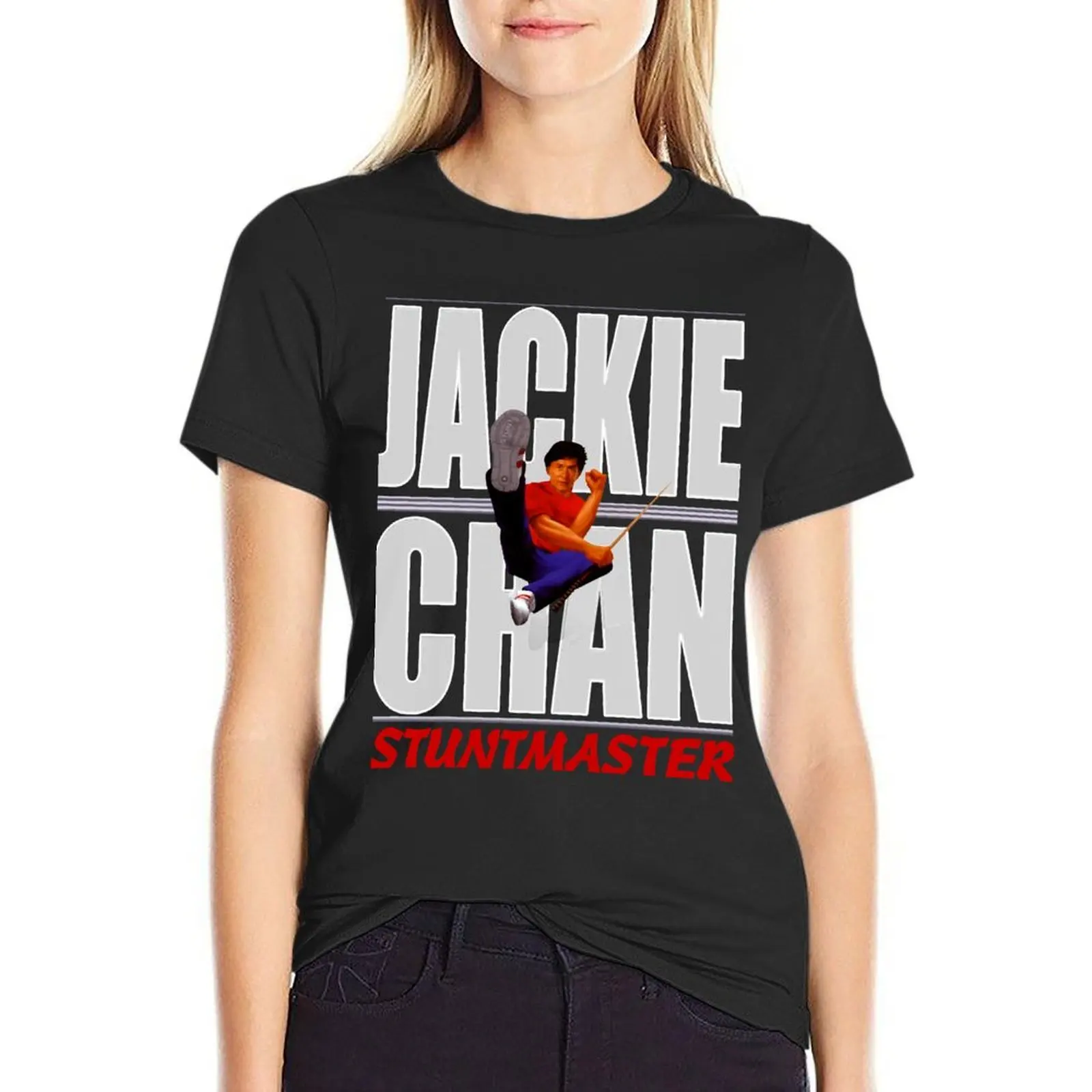 Jackie Chan Stuntmaster T-Shirt blanks sports fans clothes for Women