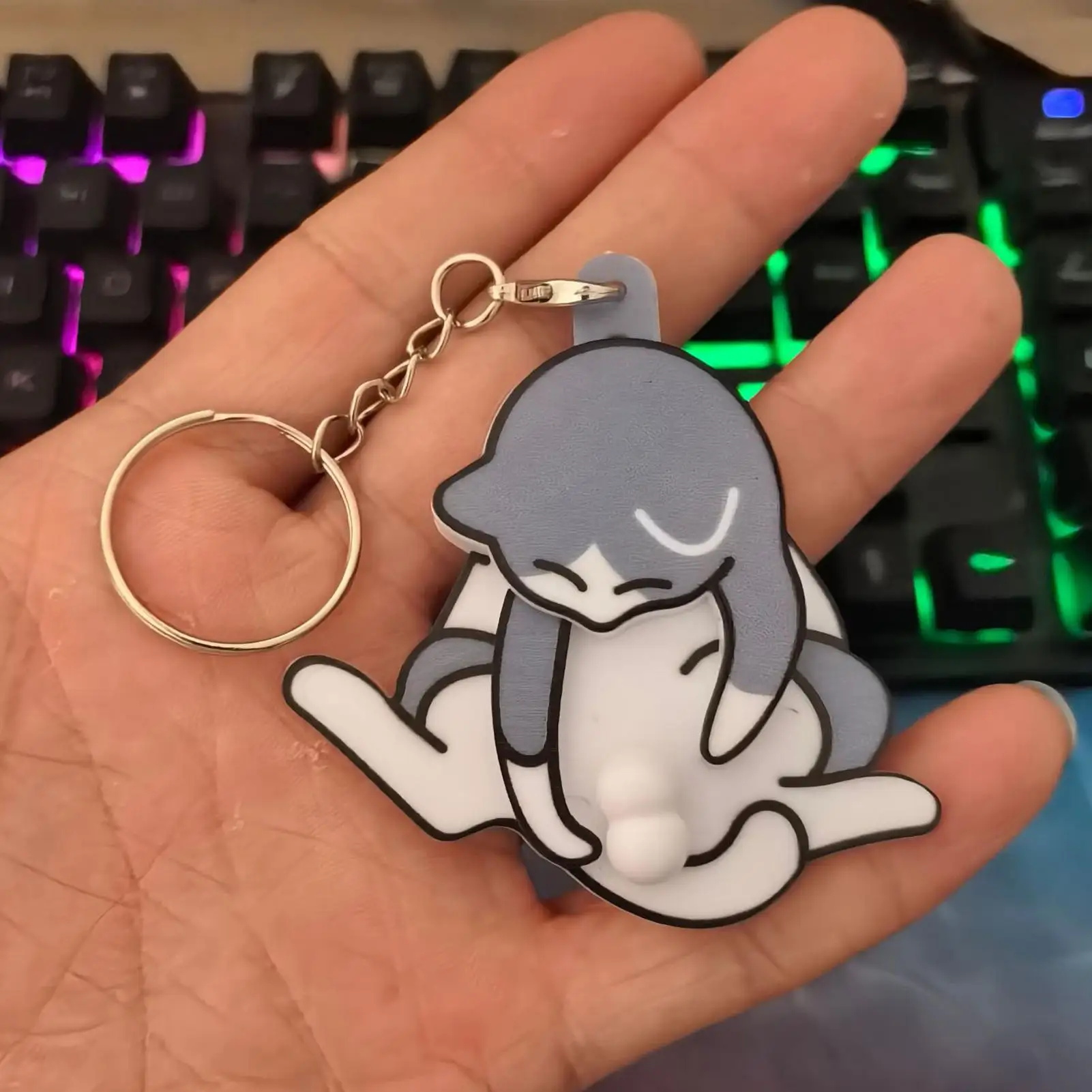 

Милый аниме кошка кукла кулон девушка рюкзак кукла кулон пара сумка маленький кулон подвески очаровательный брелок эстетический подарок