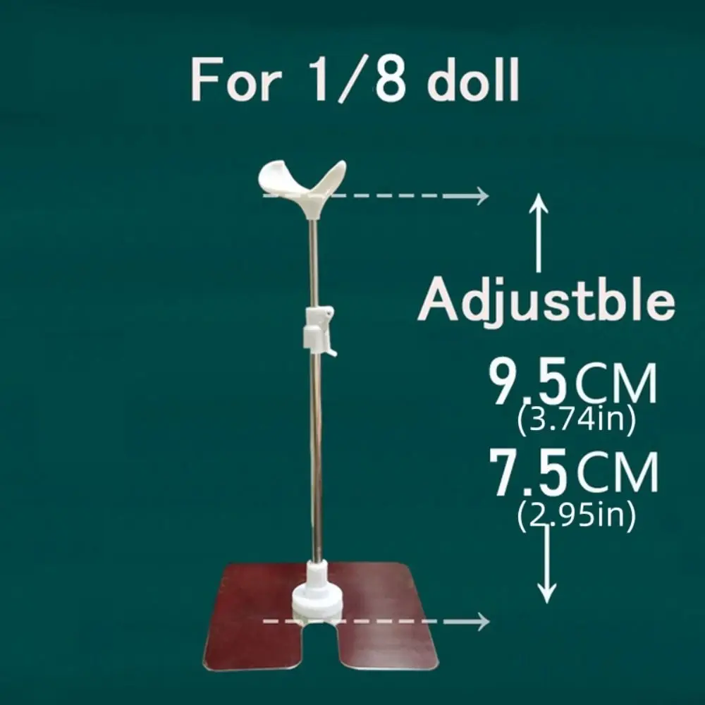 

Stainless Steel Doll Display Stand Adjustable Metal Holder Doll Bracket Support Hobbies Figure Organizer Figure Models Holder