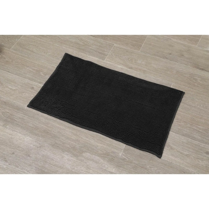 Bath Mats bath mat comfort non-slip and absorbent black 45x75 cm fluffy black bath mat for 495914 shower