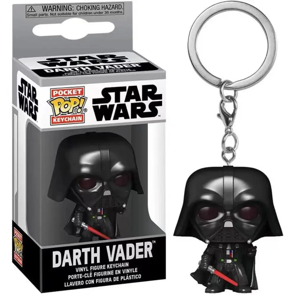Creative Cartoon Funko Pop Keychain Star Wars Obi-wan Kenobi The Child Baby Yoda with Cup Boba Fett the Mandalo Pocket PVC Figur 17