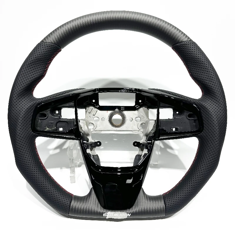 Glossy Carbon Fiber Steering Wheel UV Resistant Long Lasting Clear Coat Compatible with 10th generation Civic and 5th CR-V