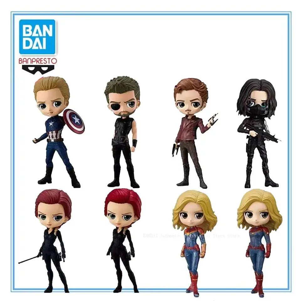 Bandai original Banpresto Qposket Avengers Captain America Thor