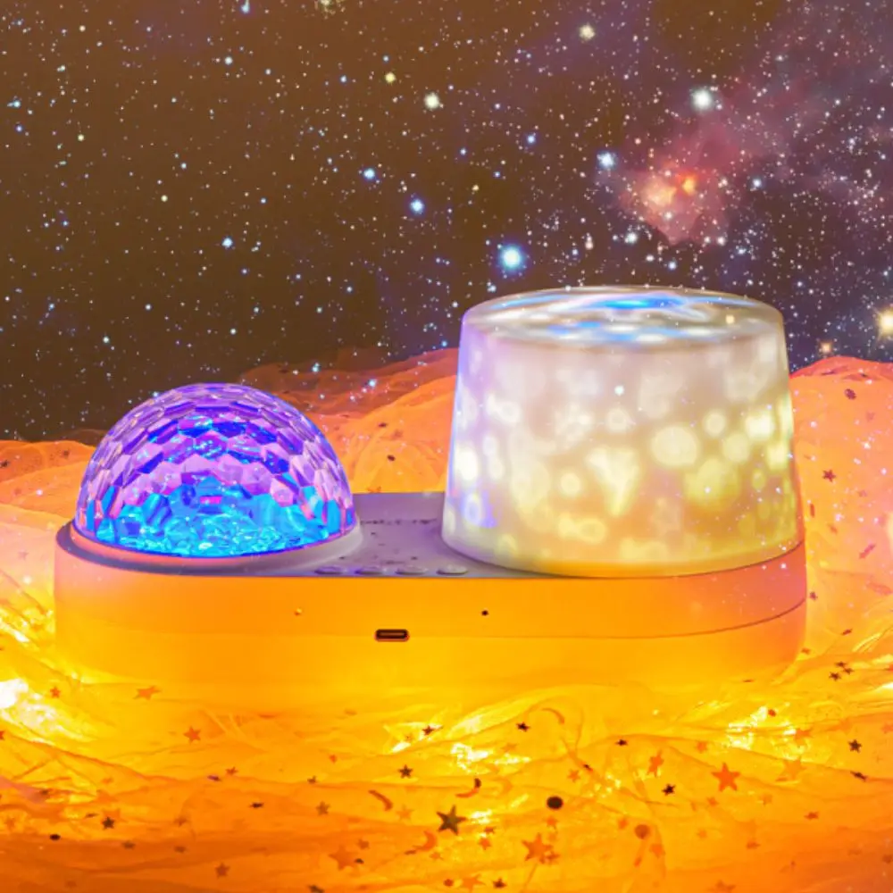 Soft Lighting Star Projector Lamp Delicate Appearance Flowing Wave Pattern Ocean Water Ripple Projector Dreamy Starry Sky