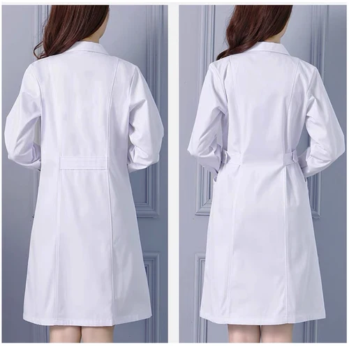 Imagen 2 del producto Disfraz de enfermera para mujer, uniforme médico, bata de laboratorio, ropa sanitaria femenina, ropa de trabajo de esteticista, uniforme clínico de Hospital