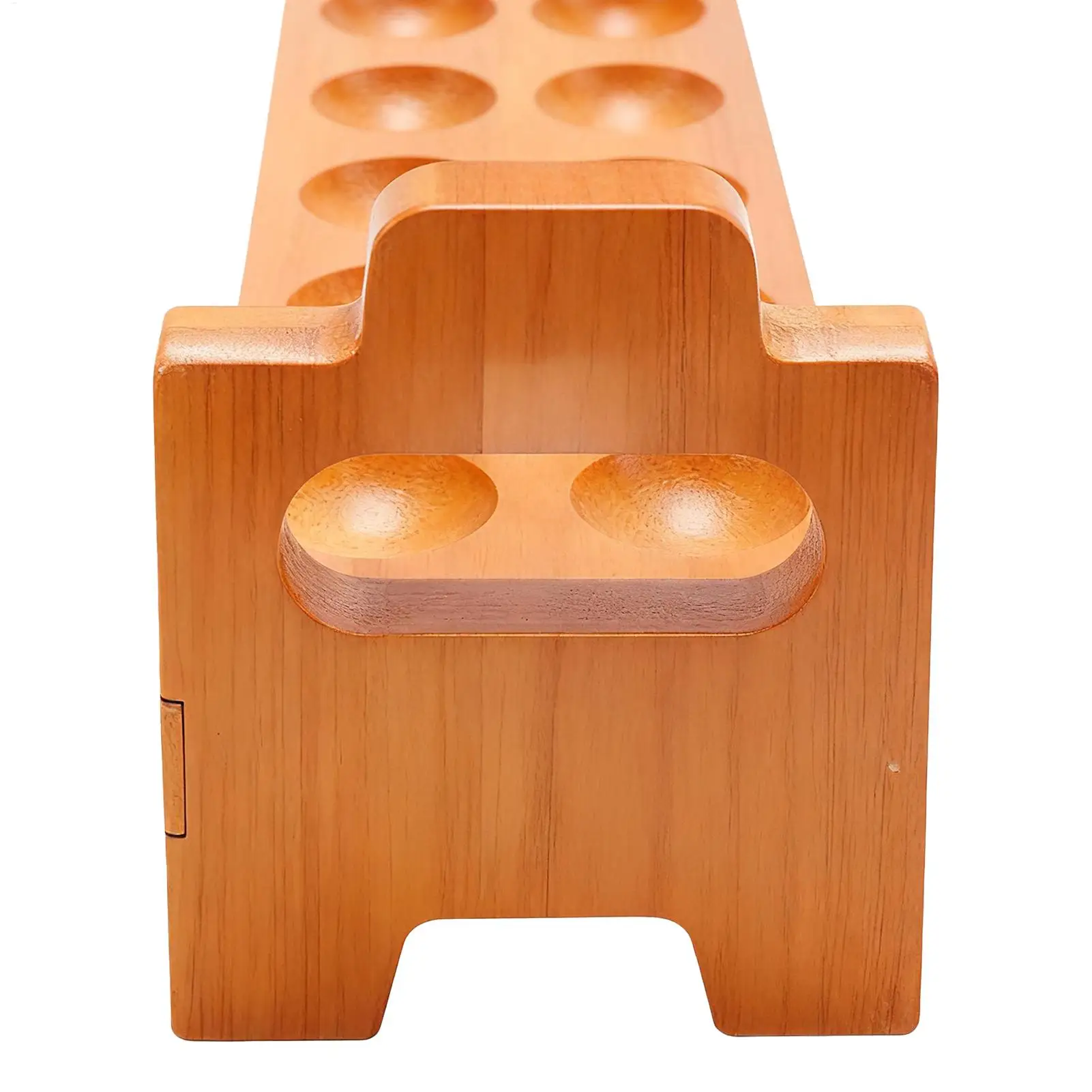 

Подставка для яиц, 14 слотов, штабелируемая подставка-органайзер, деревянный поднос для яиц, вмещает для кемпинга, пикника, кухни, квартиры, ресторана, общежития, кладовой