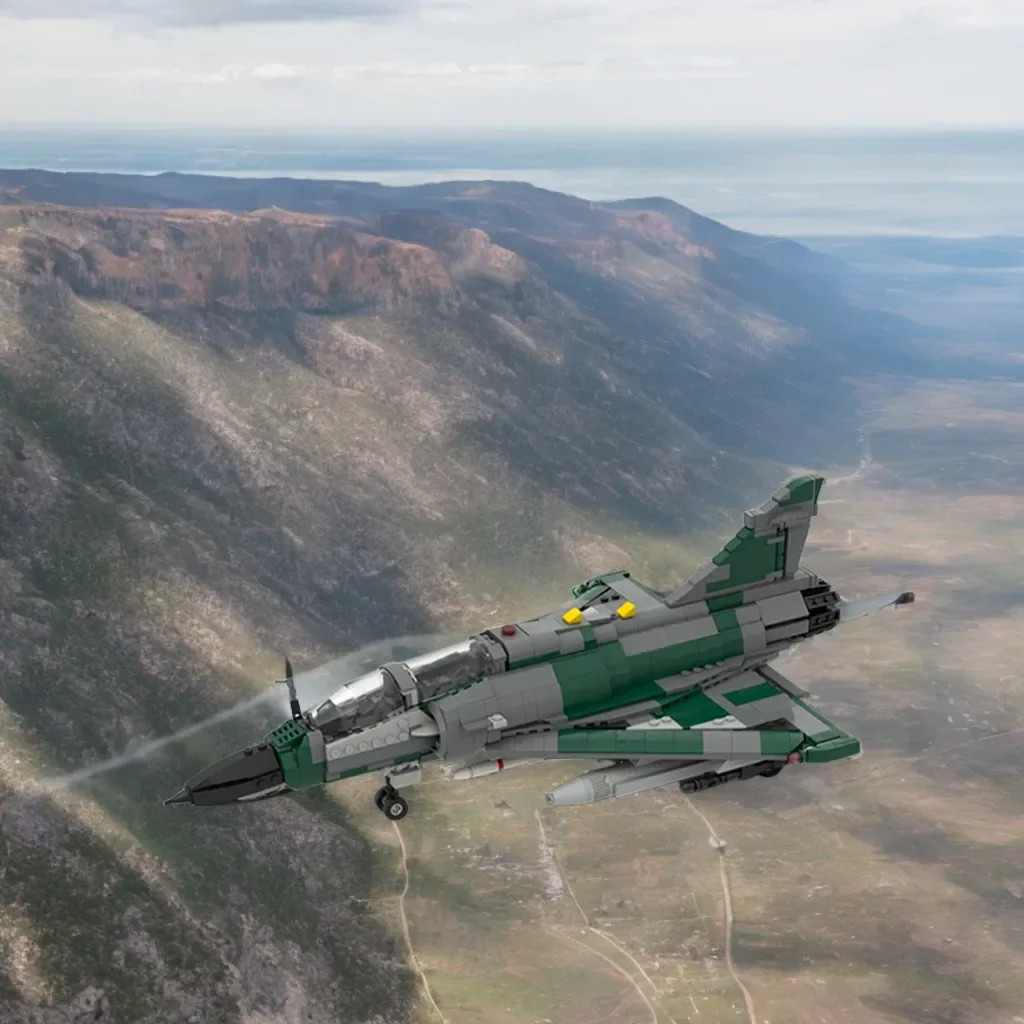 

1269PCS Dassault Mirage 2000 D 1:35 Scale MOC Military Fighter Jet Model Education Model Building Diy Blocks Birthday Toys Gift