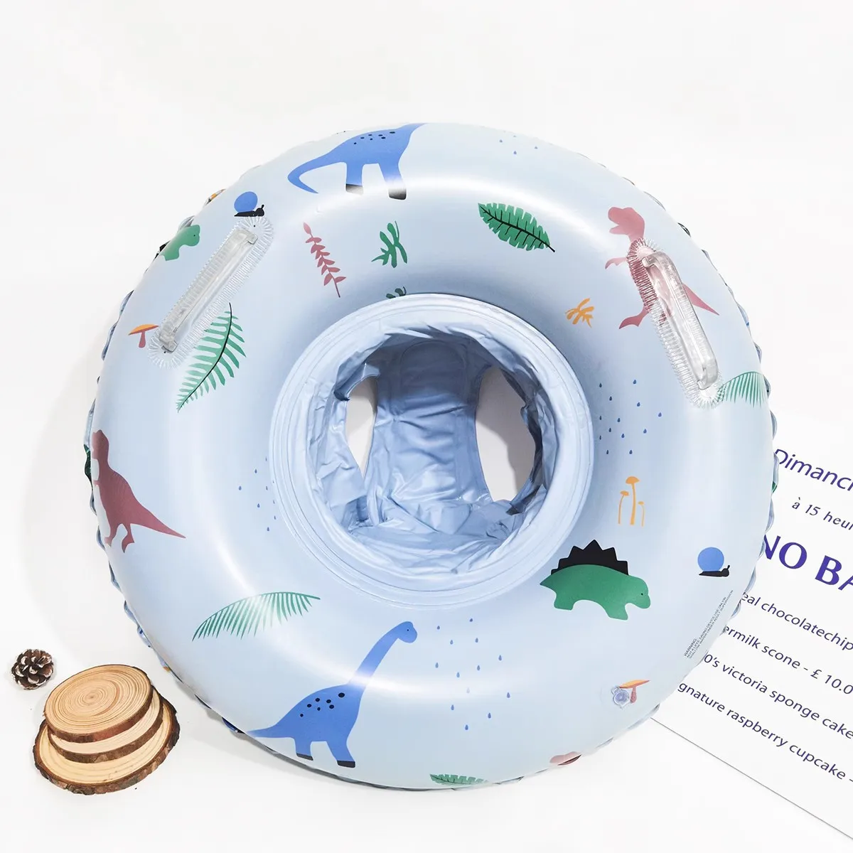 Vintage Children's Seat For Infants And Toddlers Padded Bottom Pants Pocket Thickened Swimming Ring Inflatable Underarm Ring