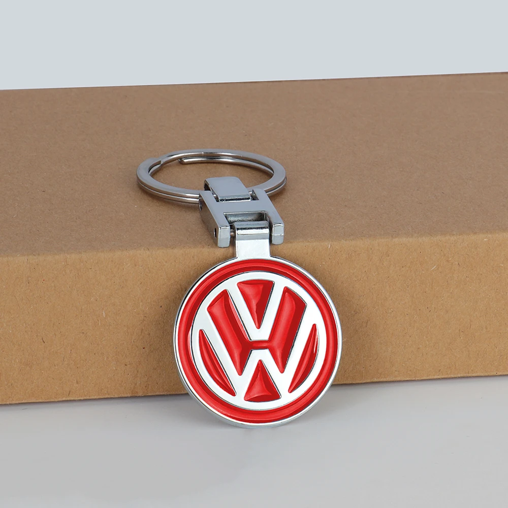 1Pcs Car Logo Keychain Metal Keyring Key Accessories For Volkswagen VW POLO Tiguan Passat Golf EOS Scirocco Jetta MK8 Octavia