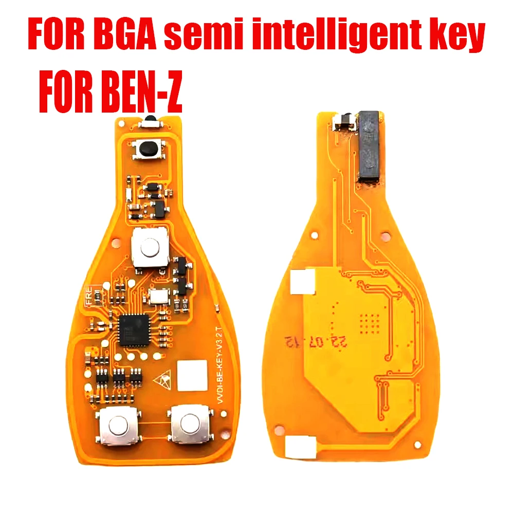 for VVDI Yellow Board for Ben-z Smart Card Key With Case Suitable for V3.2 PCB Yellow Improved Version Smart 315MHz 433MHz