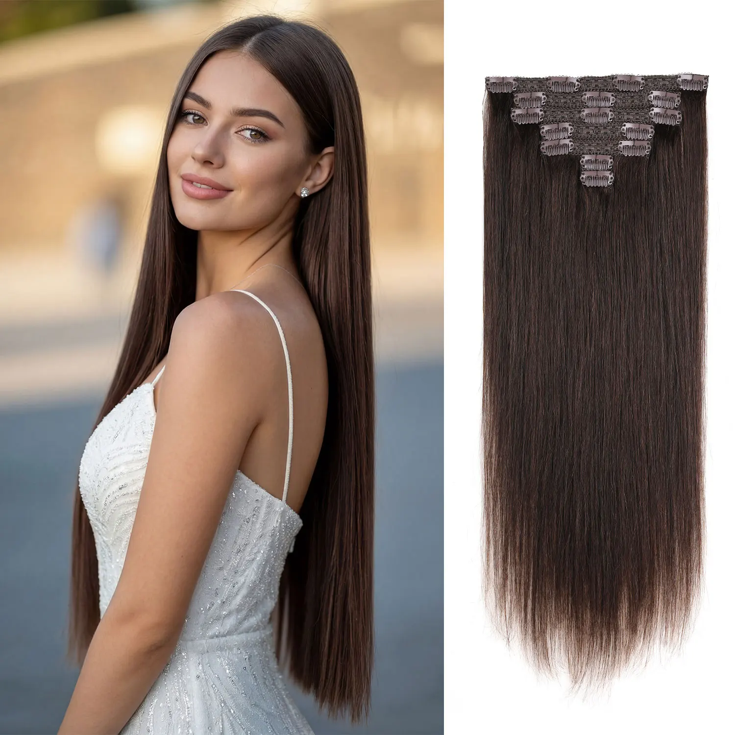 Clip In Hair Extens…