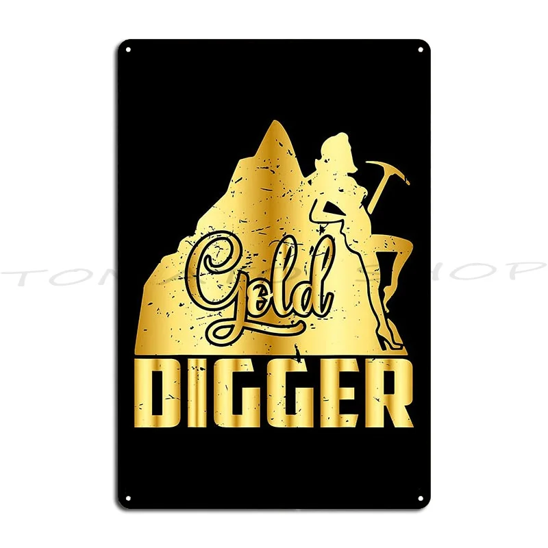 Panning Prospecting Mining Digger Expert Metal Plaque Poster Cinema Bar Cave Plates Garage Personalized  Tin Sign Poster