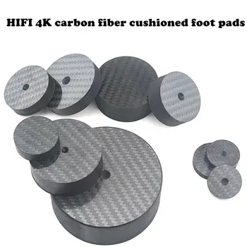 HIFI 4K 탄소 섬유 쿠션 발 매트 스피커, 바닥 쿠션 발, 오디오 앰프, CD 책장 가스켓, 8 개