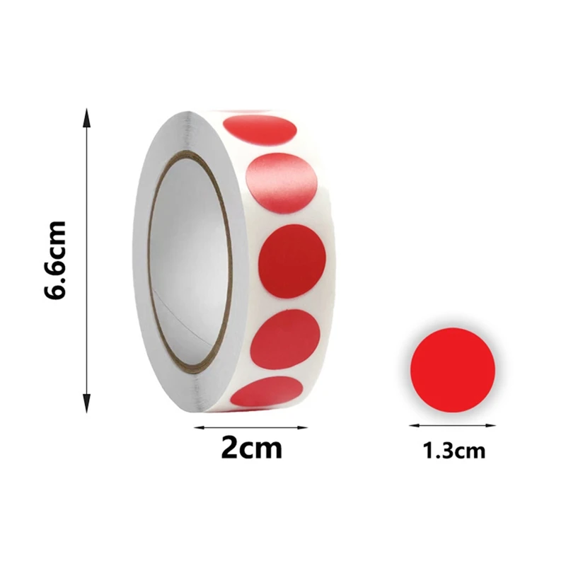 10000 Piece Colored Dot Stickers 1000Pcs/Roll,10 Color Circle Dots Labels Stickers Round Coding Labels For Office