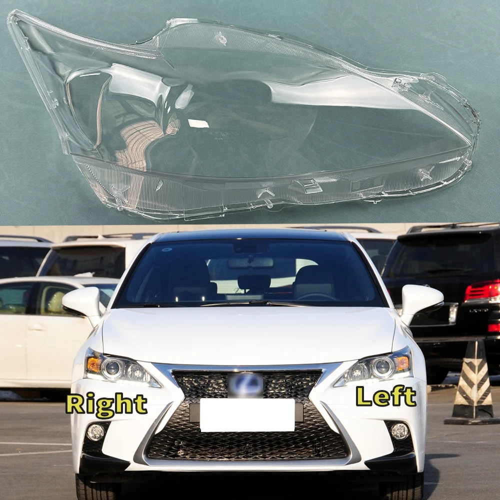 For Lexus CT CT200 CT200h 2012-2017 Headlamp Cover Transparent Lamp Shade Headlight Shell Plexiglass Replace Original Lampshade