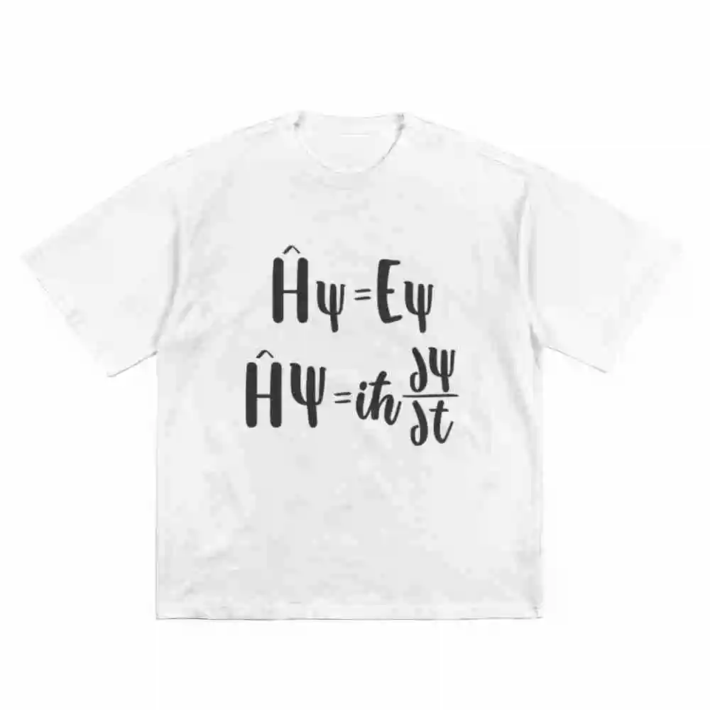 Schrodinger's Equation Maths Science Quantum Mechanics Theory Short Sleeve Tee 100% Cotton T-Shirt