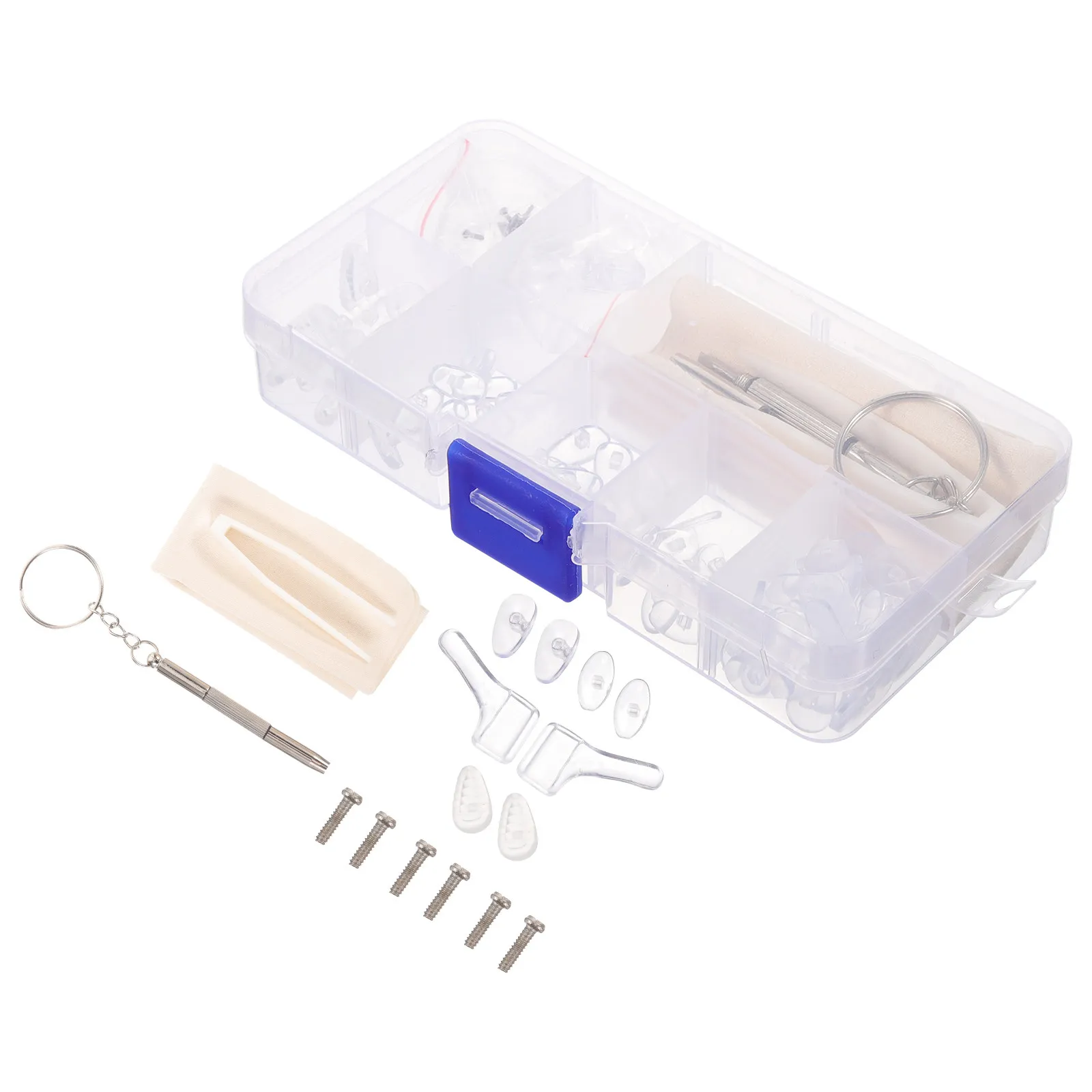 

1Set Silicone Nose Pads Small Size Eyeglass Repair Kit Anti-Slip Comfortable Fit for Glasses Frames Sunglasses