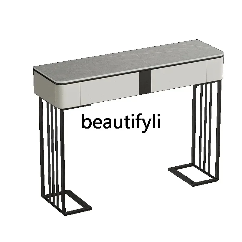 TTT Minimalist Entrance Table Villa Living Room End View Table  Wall Entrance Table Household Entrance Counter