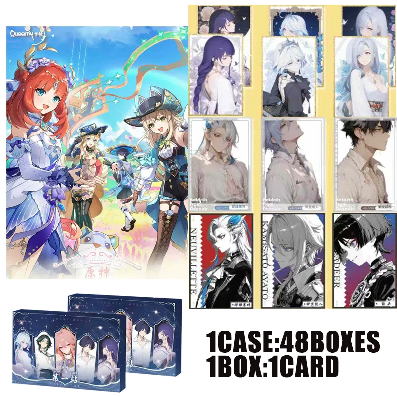 Genshin Impact Goddess Story Booster Box Queen Kashe Limited Edition volledige set met bindmiddelalbumdisplay Anime-kaart