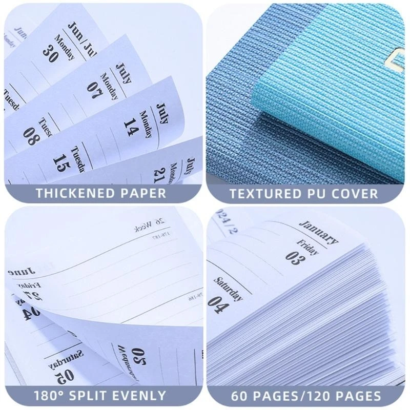 D0UA 2025 Agenda Buch Monthly Planer Schedule Notebook Weekly & Daily Planer