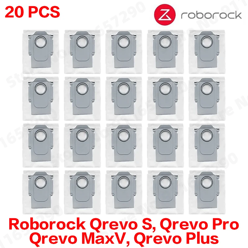 Roborock Qrevo S, Qrevo Pro, Qrevo MaxV, Qrevo Plus onderdelen: hoofdrol, zijborstel, filter, dweilpad, doek, stofzak