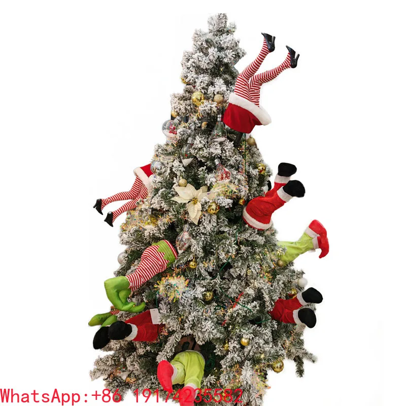 Animated Santa Claus Christmas Decoration Christmas Tree Elf Ornament