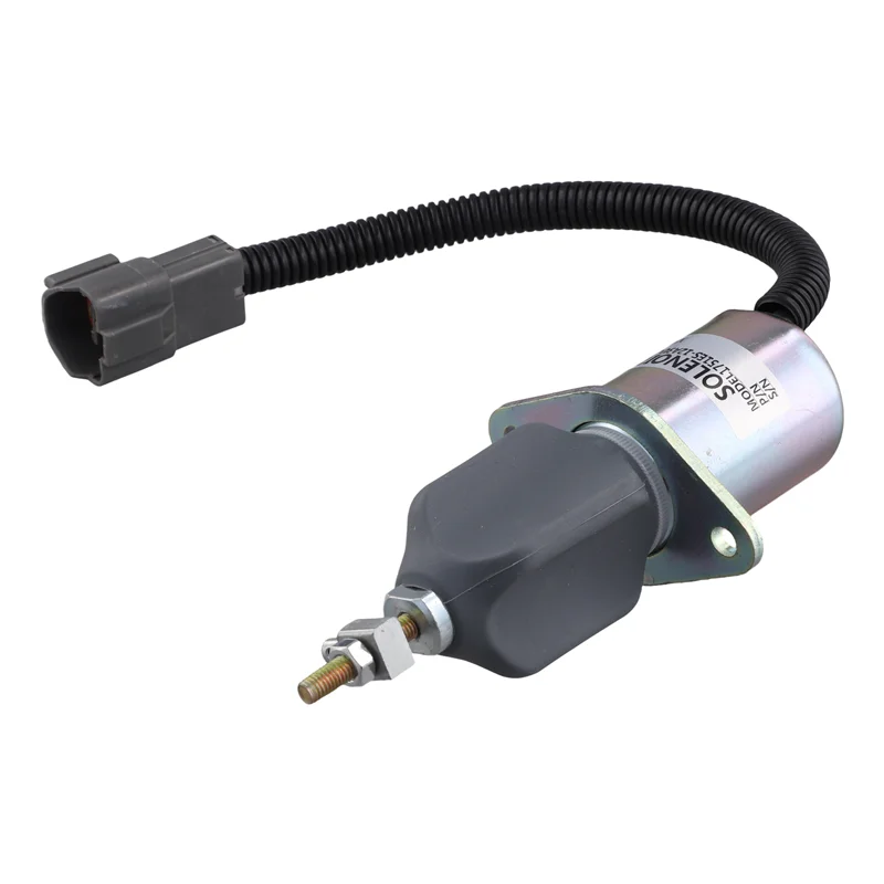 โซลินอยด์ปิดน้ำมันเชื้อเพลิง 12V 1751ES-12A3UC12B1S 129953-77811 สำหรับ Hyundai R60-5 R210-5 SA-4673-S สำหรับเครื่องยนต์ Yanmar 4NTE94