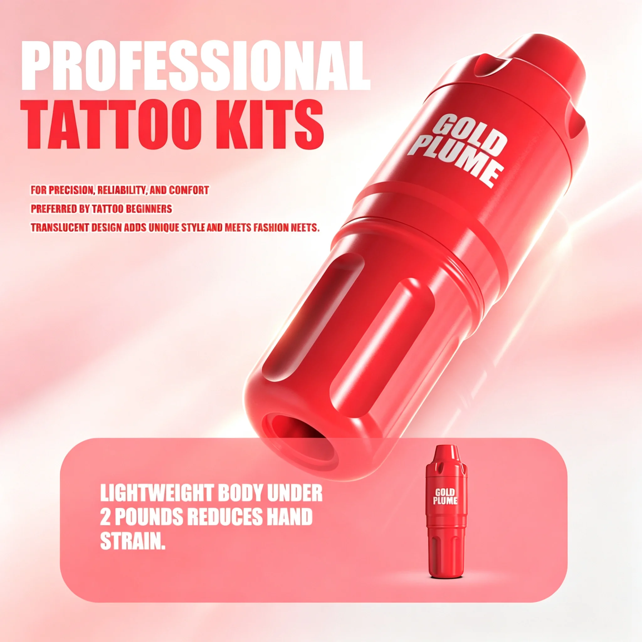 Wireless Rotary Tattoo Pen Machine Kit 1100Mah Integrated Power All in One Complete Tattoo Supplies Mixed Cartridge Needles Multicolor Tattoo Ink Practical Tattoo Tool Set for Beginners Professional Tattoo Practitioners