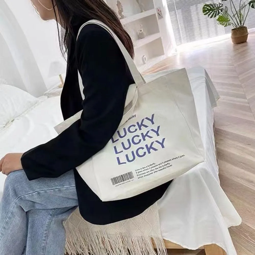 

Сумка для хранения, большая вместительная сумка-тоут с буквенным принтом, сумка на молнии для покупок, женская сумка на плечо, повседневная сумка, школьная сумка для подмышек