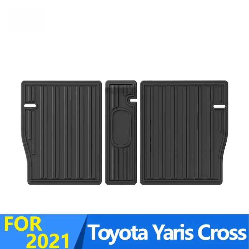 Seat Back Mat for Toyota Yaris Cross 2021 TPE Floor Mats All-Weather Waterproof Car Mats Easy Clean Accessory