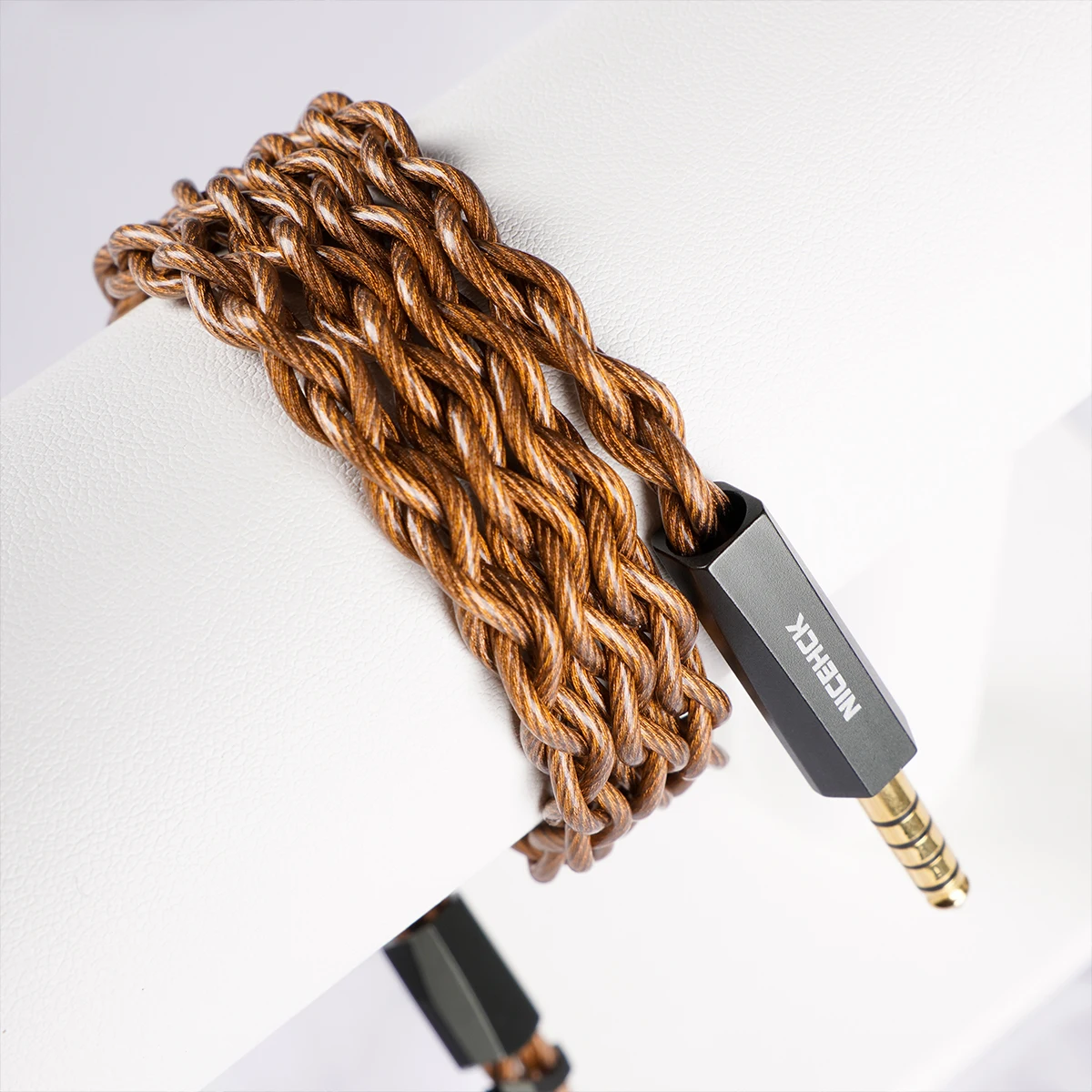 كابل NICEHCK OurLaura 16.6AWG HIFI ثلاثي مركب بريطاني عالي التوصيل نحاس MMCX/0.78 لـ Spartacus Fudu Nova MagicOne