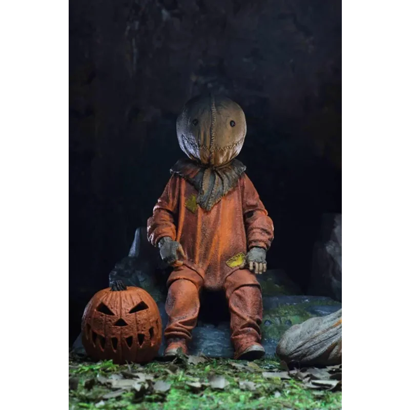 NECA Trick 'R Sam Doll Jack O Lantern Treat Anime Doll Action Figure Model Horror Movie Movie Collectible Toy PVC Halloween Gift