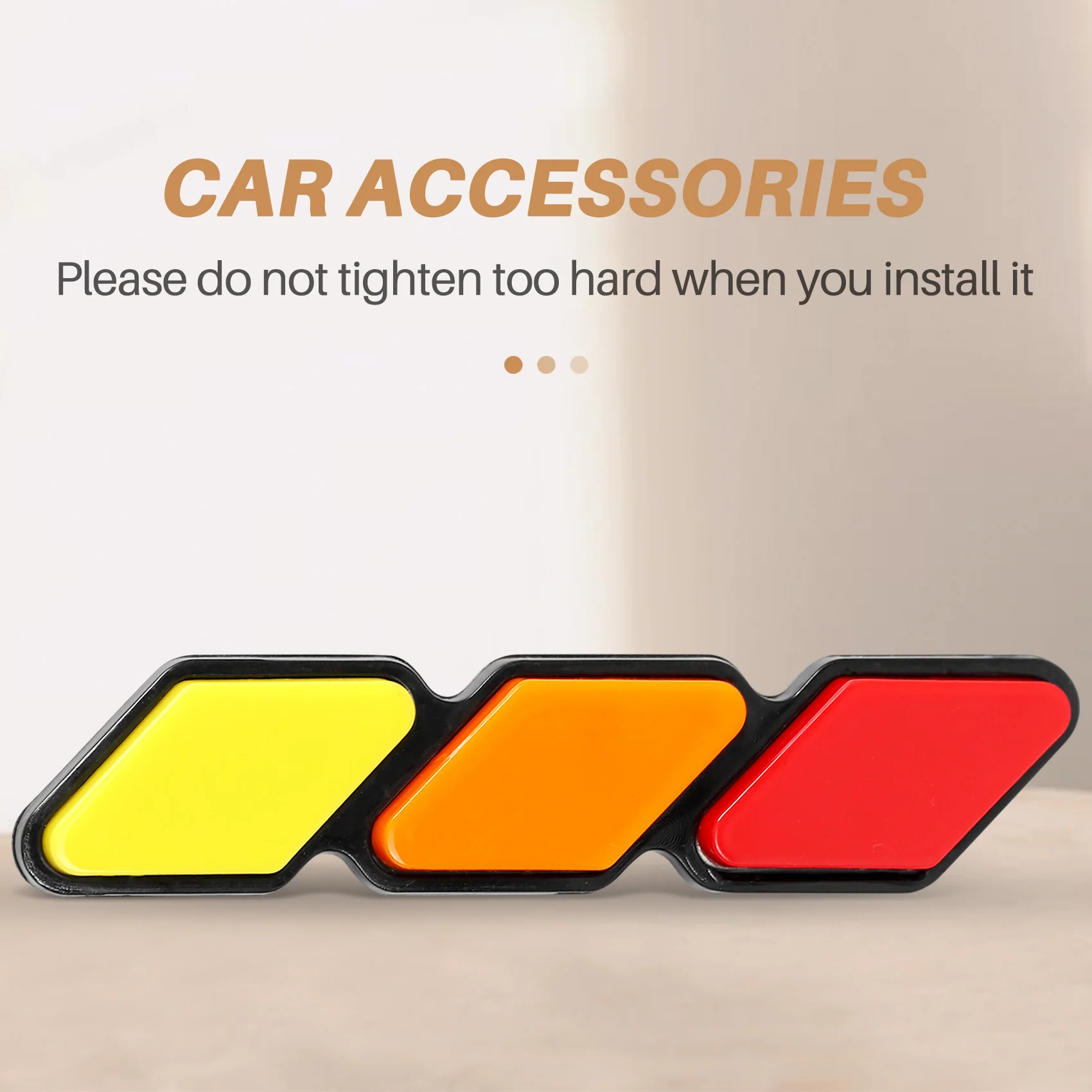 

AA92-Tri-Color Front Grille Badge Emblem For Toyota Tacoma 4Runner Highlander RAV4