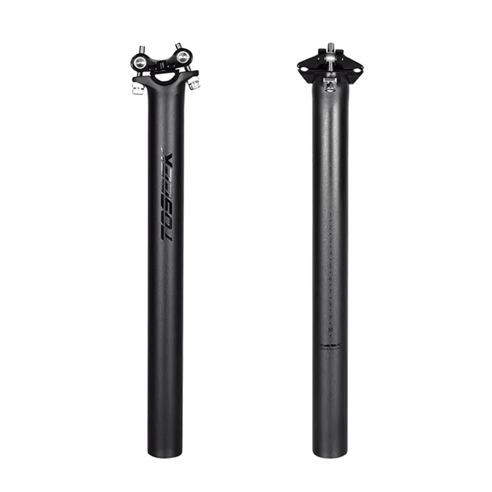 AliExpress TOSEEK ZF ONE Bicycle Seatpost Carbon Seat Post Mountain/Road Bike Seat Tube Offset 0mm 27.2/30.8/31.6mm Matte Black Gray Silver