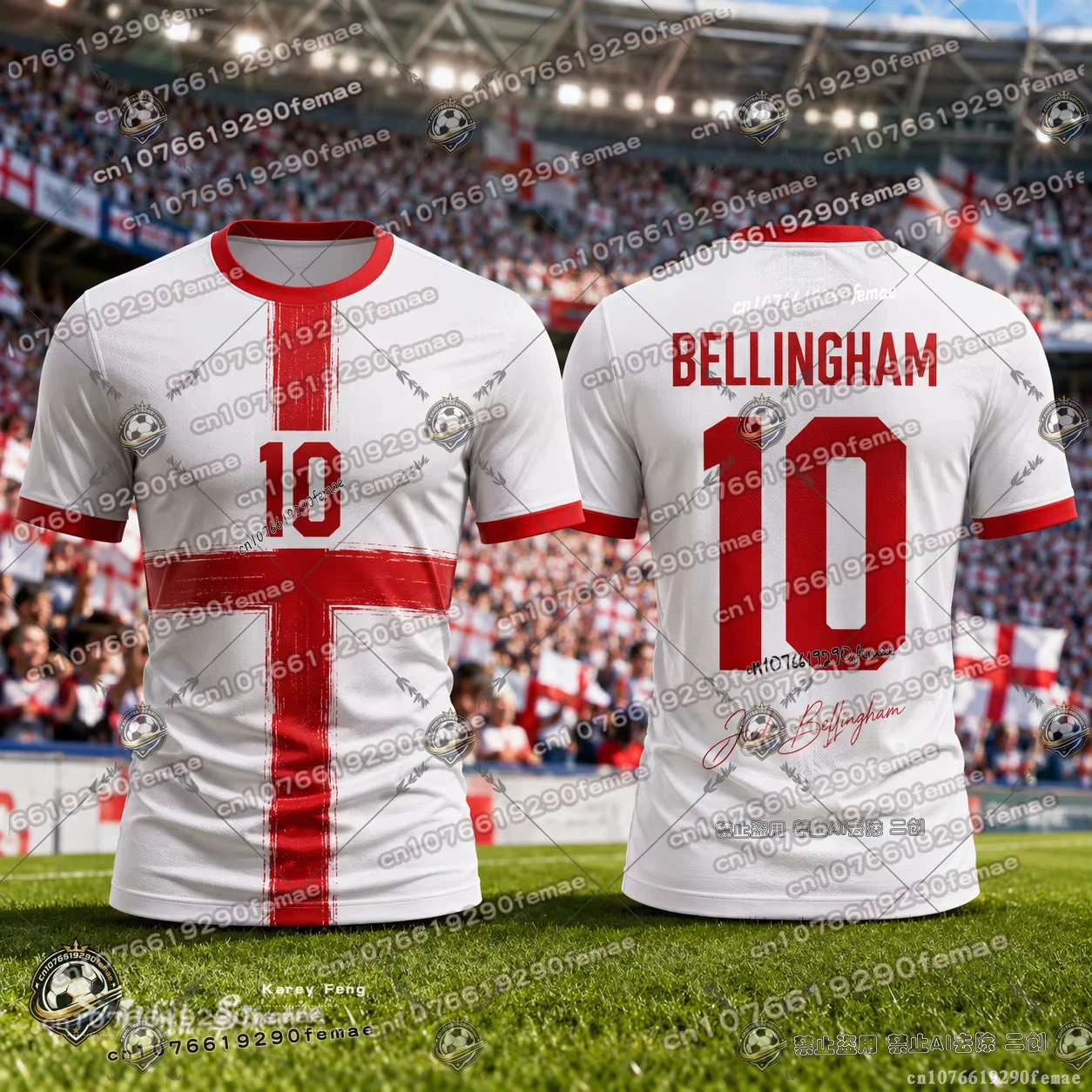 2026 Sommer Bellingham Nr. 10 Fußballtrikot Fan-Souvenir-Shirt Atmungsaktiv Schnelltrocknend Bequemes Sporttrikot – Detail 4