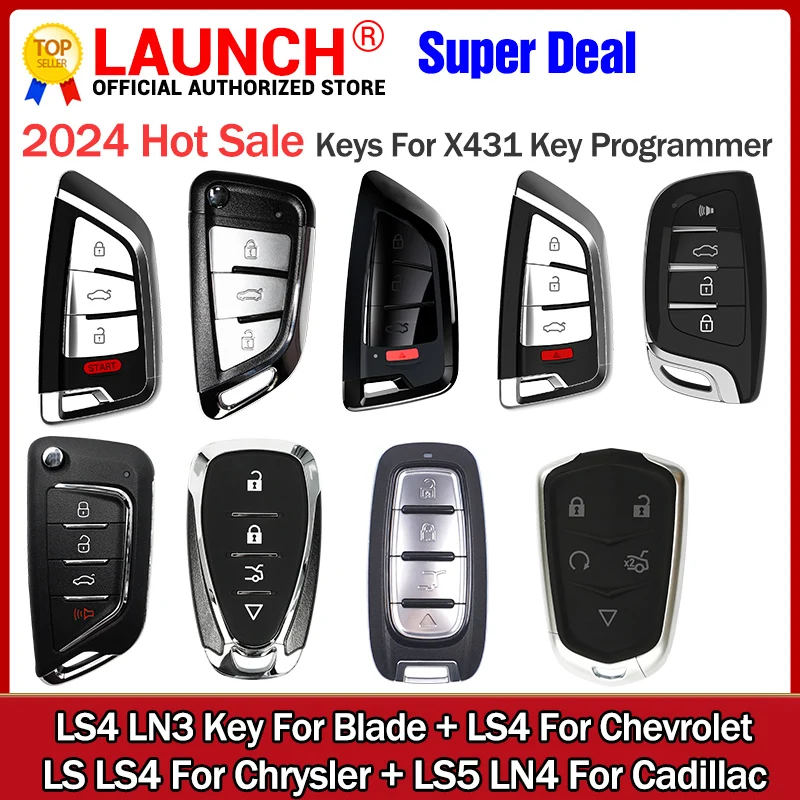 LAUNCH Keys LS4 LN3 For BLADE LS4 For CHEVROLET LS LS4 For CHRYSLER LS5 LN4 For CADILLAC works for X431 KEY PROGRAMMER